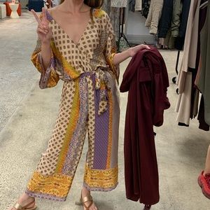 Bright and fun jumpsuit EUC